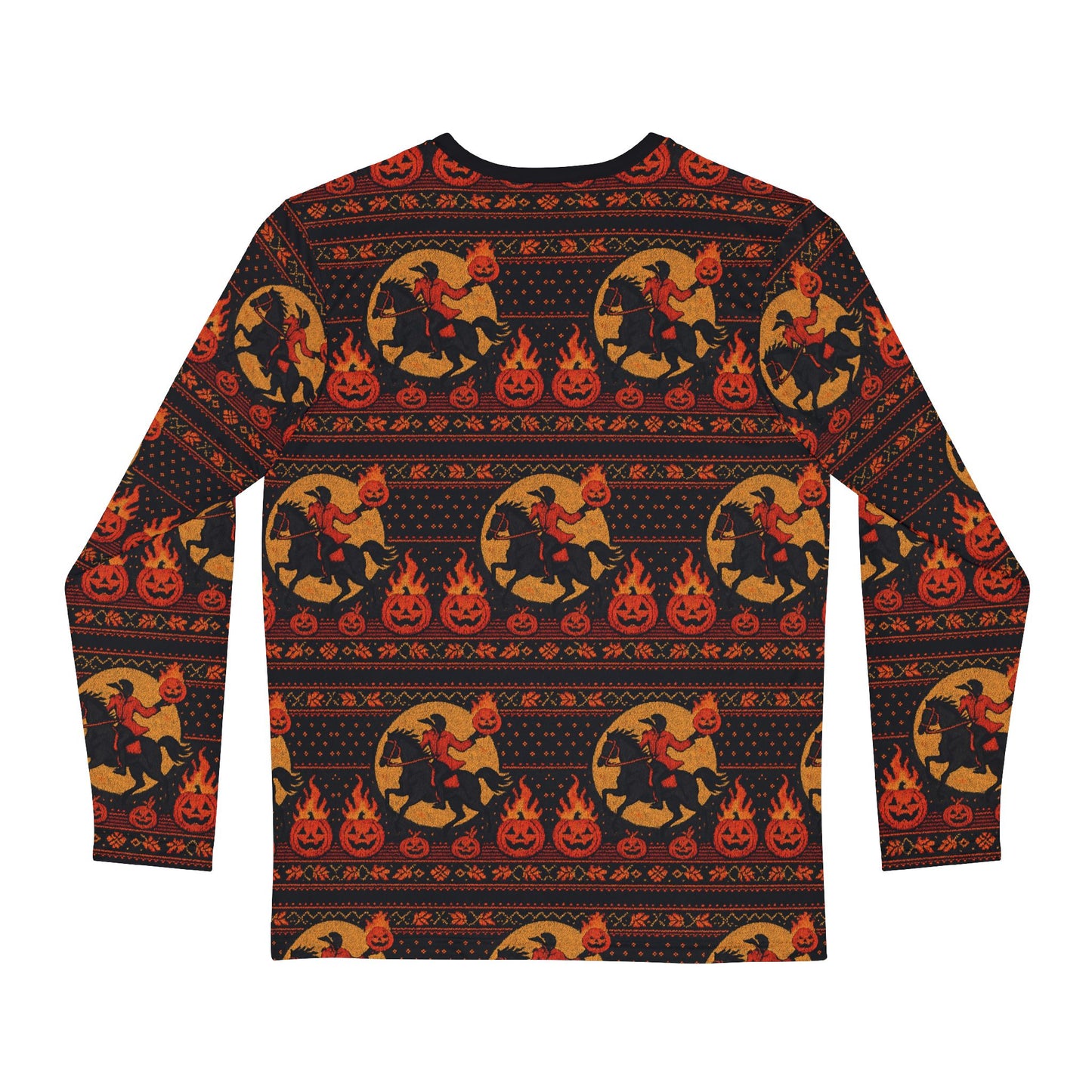 Headless Horseman sleeved ugly sweater style