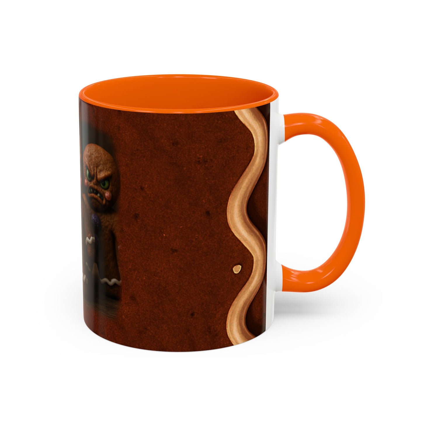 Gingerbread Trio Accent Coffee Mug — Clumpy, Lumpy & Dumpy Holiday Novelty