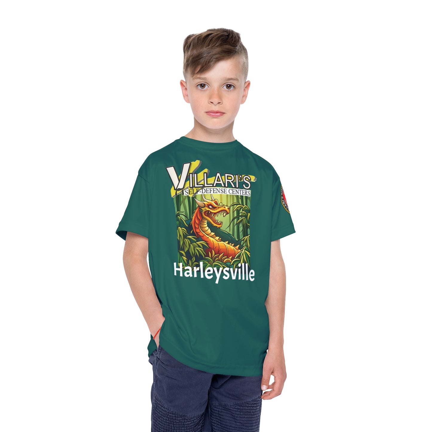 Youth: Teal Dragon in Bamboo Forest