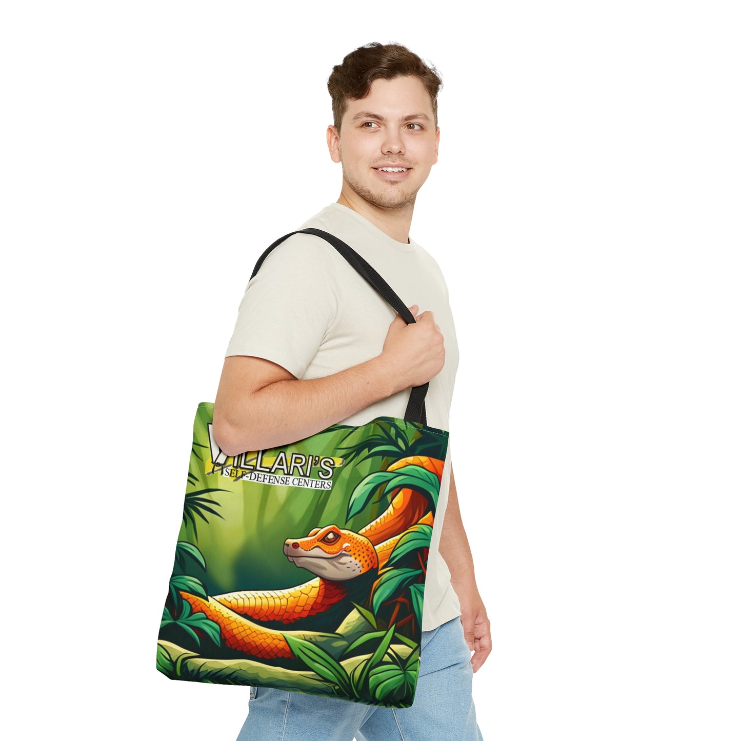 Snake in Bamboo Forest Tote Bag