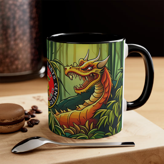 Dragon in Bamboo Forest Accent Coffee Mug, 11oz