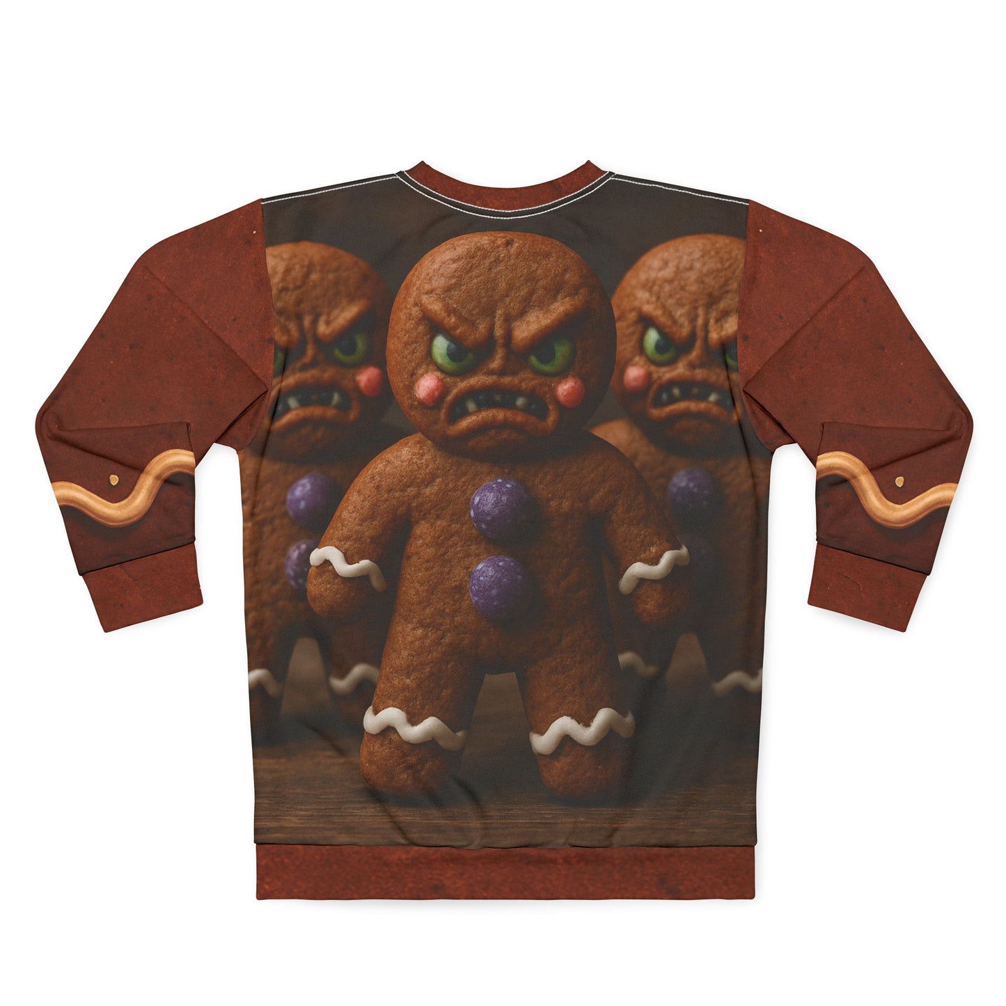 Demented Gingerbread Men Sweatshirt — Clumpy Lumpy & Dumpy Holiday Crewneck