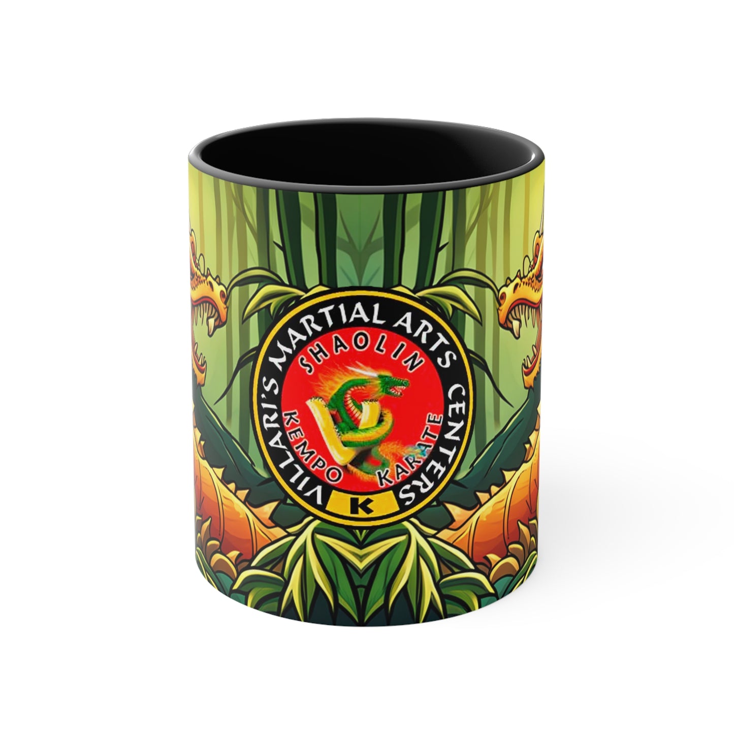 Dragon in Bamboo Forest Accent Coffee Mug, 11oz