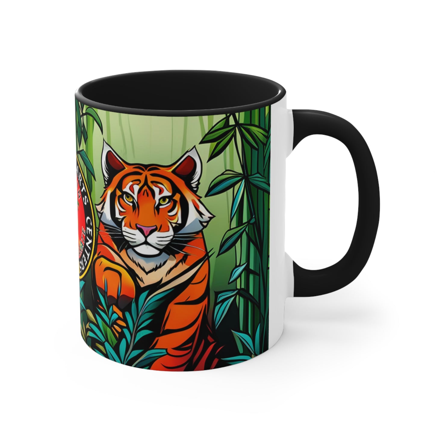 Tiger in Bamboo Forest Accent Coffee Mug, 11oz
