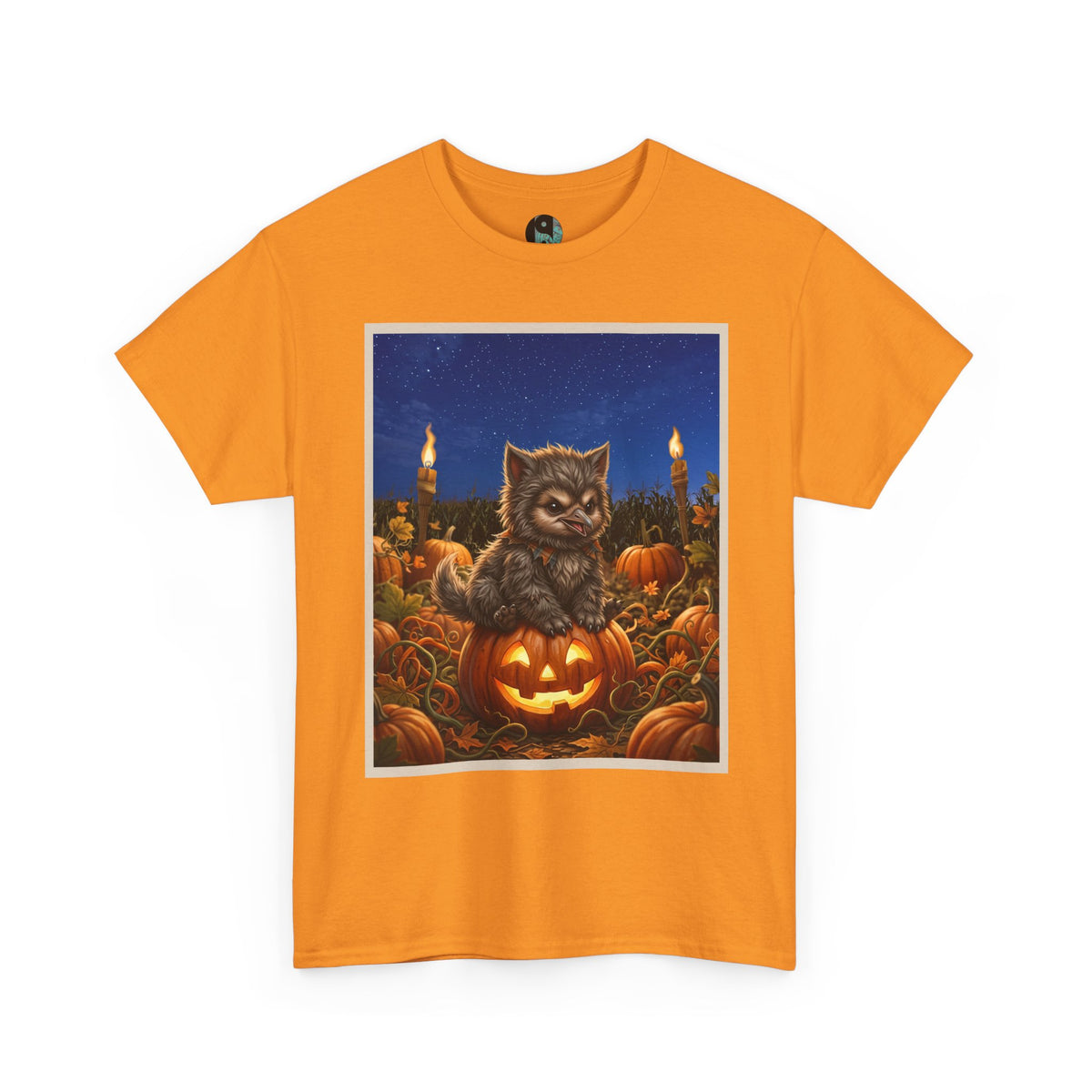 Halloween Crane As Werewolf Pumpkin T-Shirt