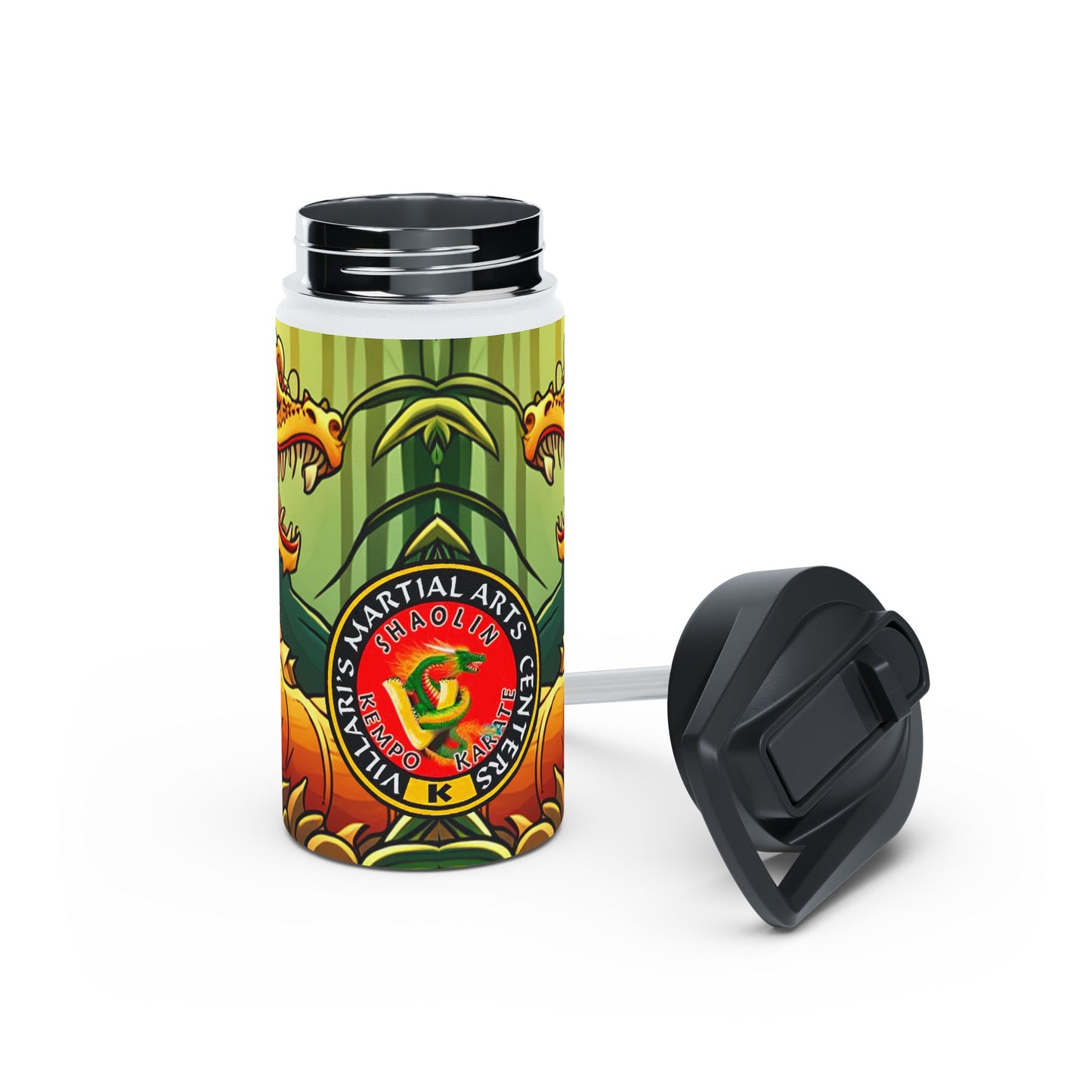 Dragon Stainless Steel Water Bottle, Standard Lid