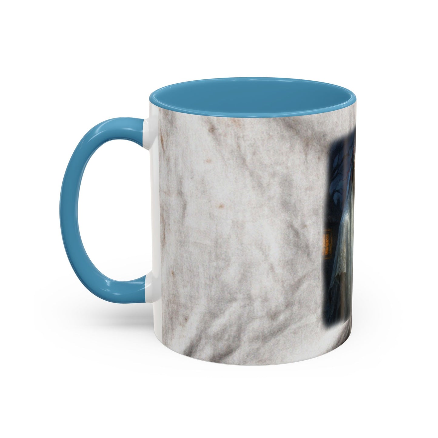 Christmas Zombie Horse Accent Mug — Welsh ‘Grey Horse’ Caroling Story