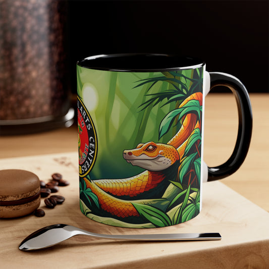 Snake in Bamboo Forest Accent Coffee Mug, 11oz
