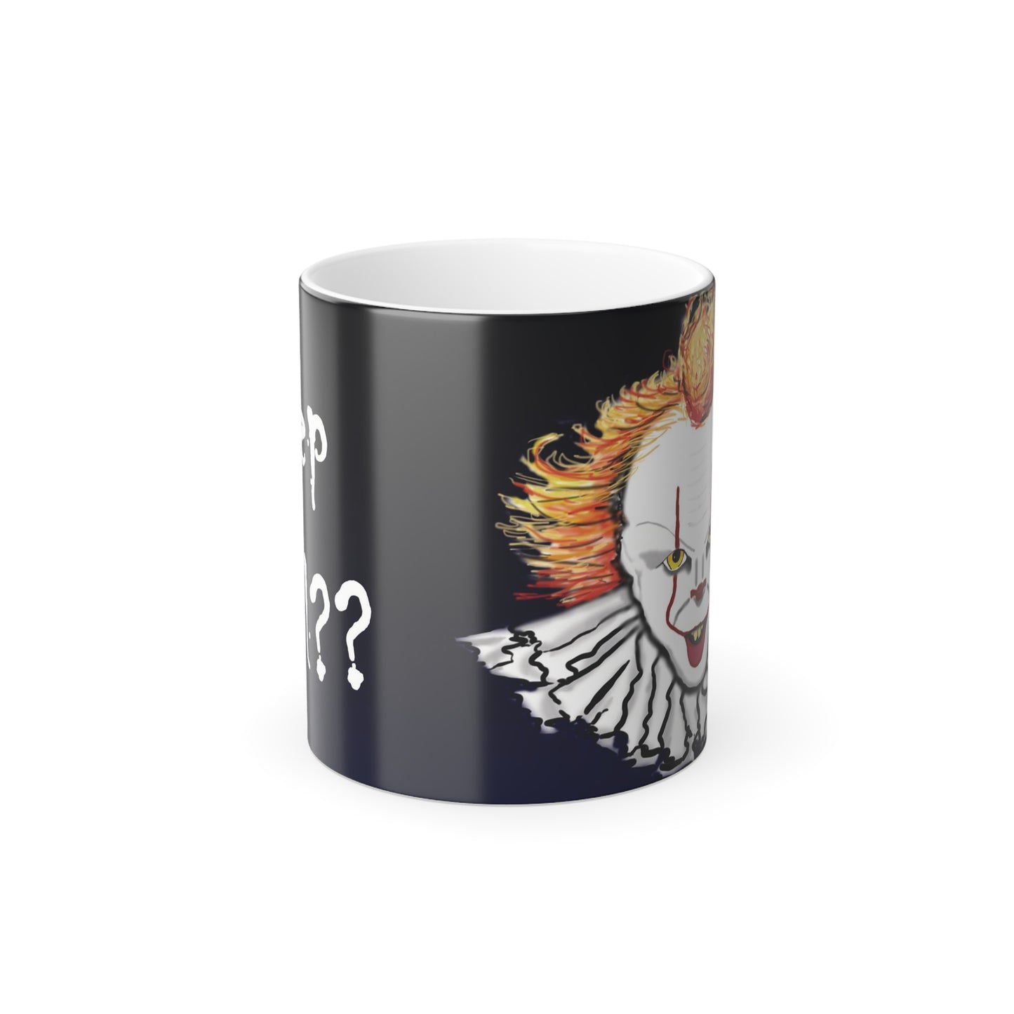 Peek-a-BOO! Clown (Right Handed) Color Changing Mug