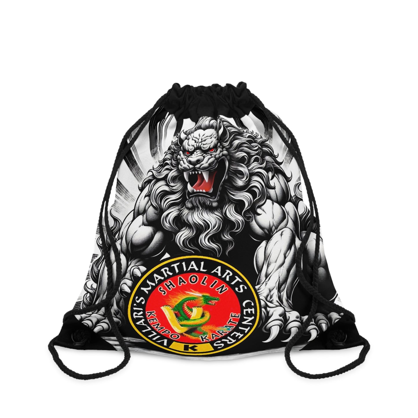 Villari's Shisa Pair Drawstring Bag