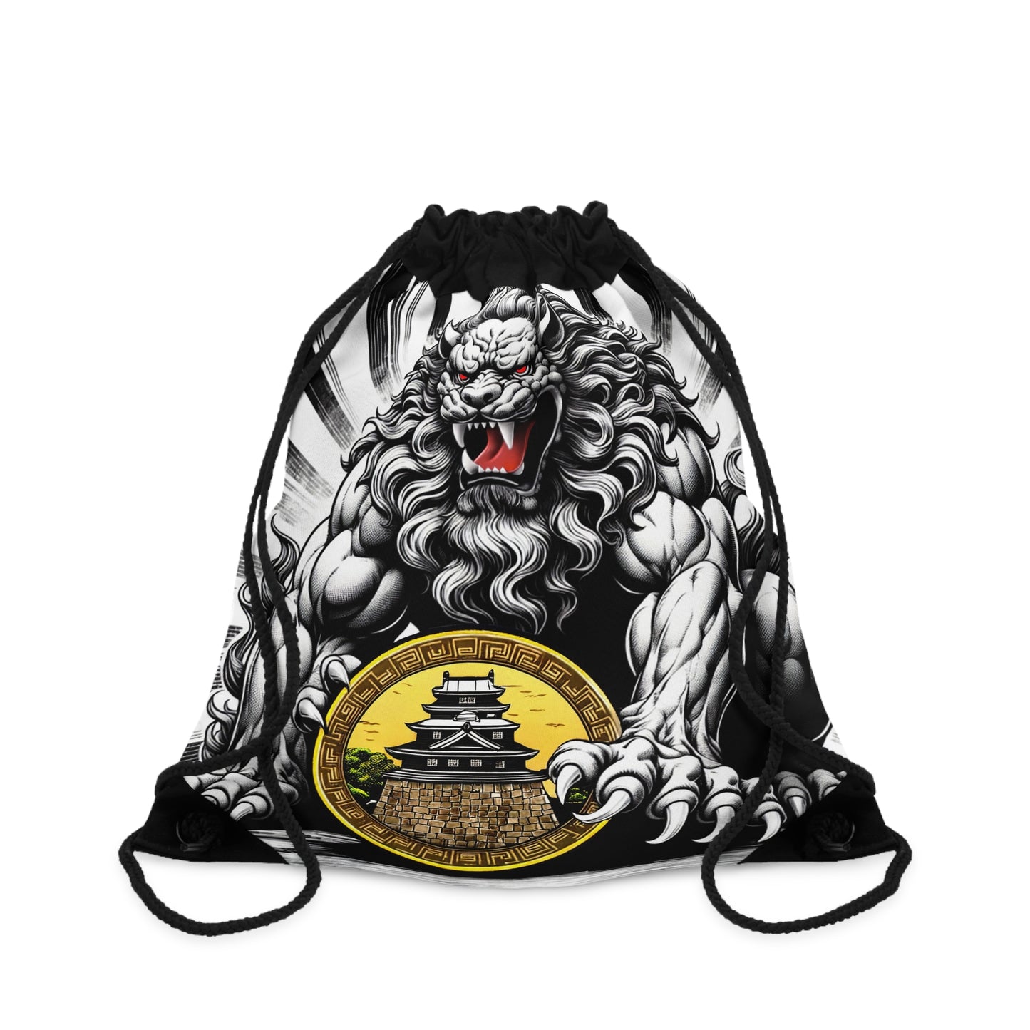 Shisa Pair Drawstring Bag