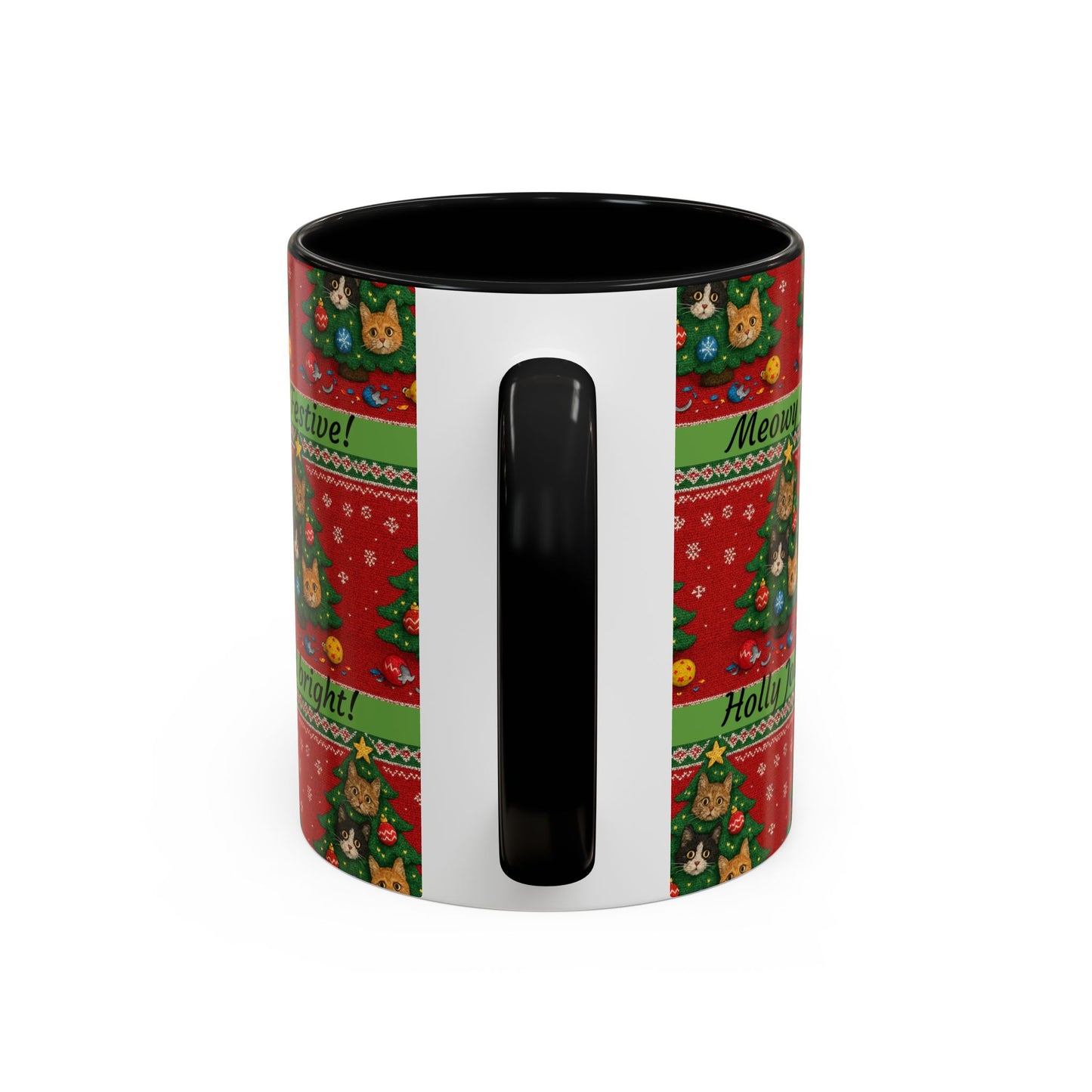 Meowy Christmas Sweater Mug, 11oz