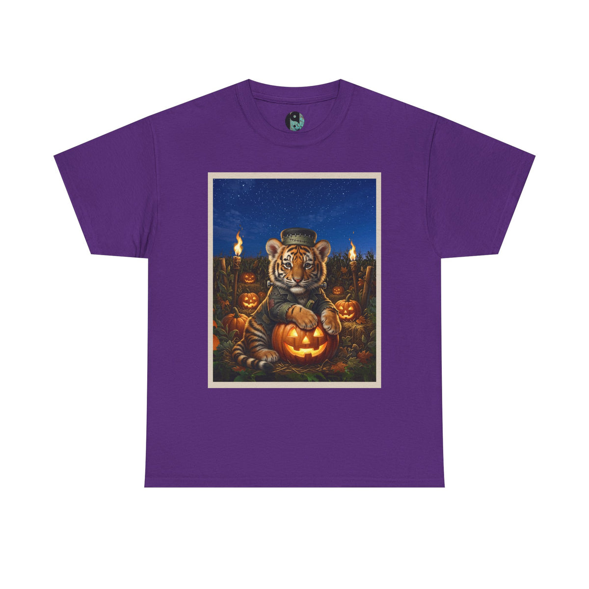 Halloween Tiger Pumpkin T-Shirt