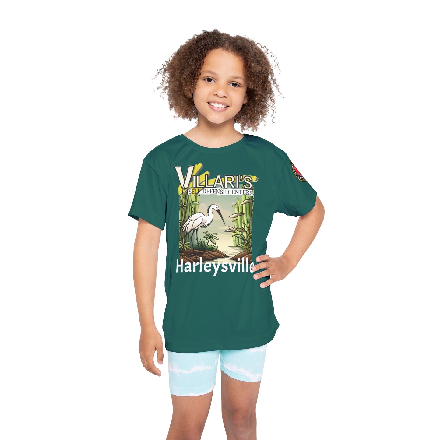 Youth: Teal Crane in Bamboo Forest