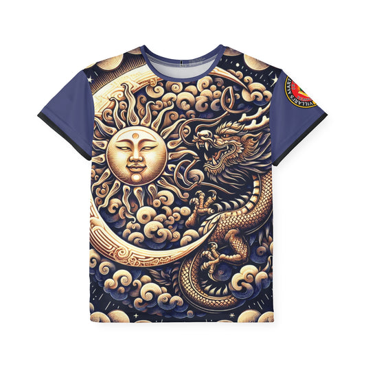 Youth: Blue Sun & Moon  with Dragon Villari's Harleysville GI Top