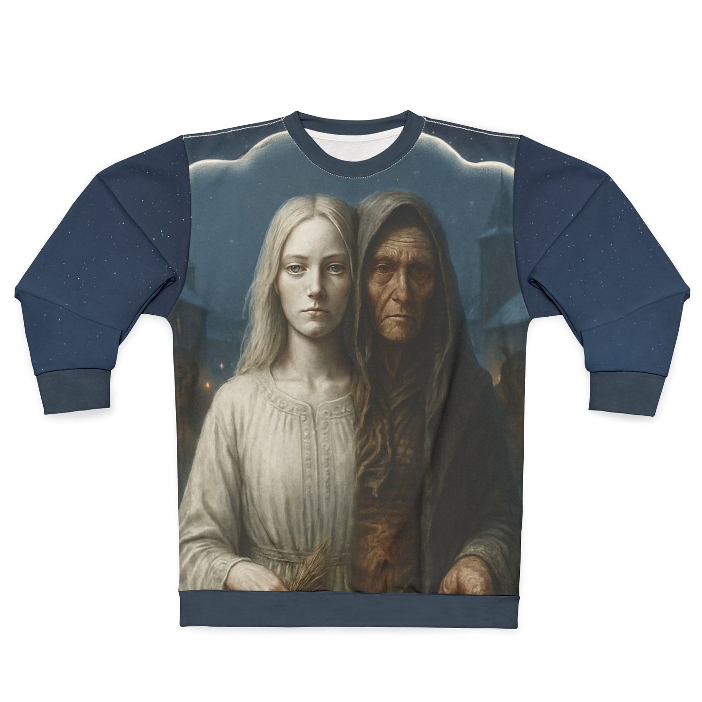 Frau Perchta Folklore Sweatshirt — Germanic Domestic Goddess Myth Tee
