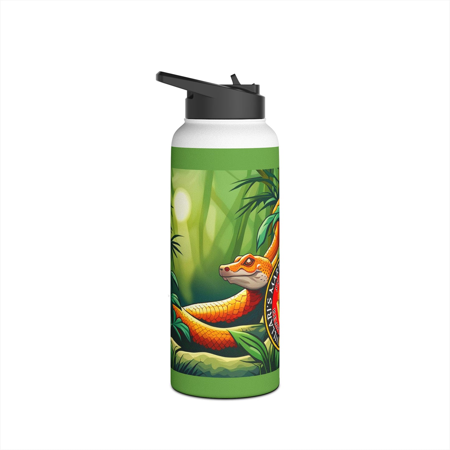 Snake Stainless Steel Water Bottle, Standard Lid