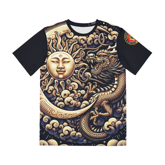 Adult: Dark Sun & Moon with Dragon Villari's Harleysville GI Top