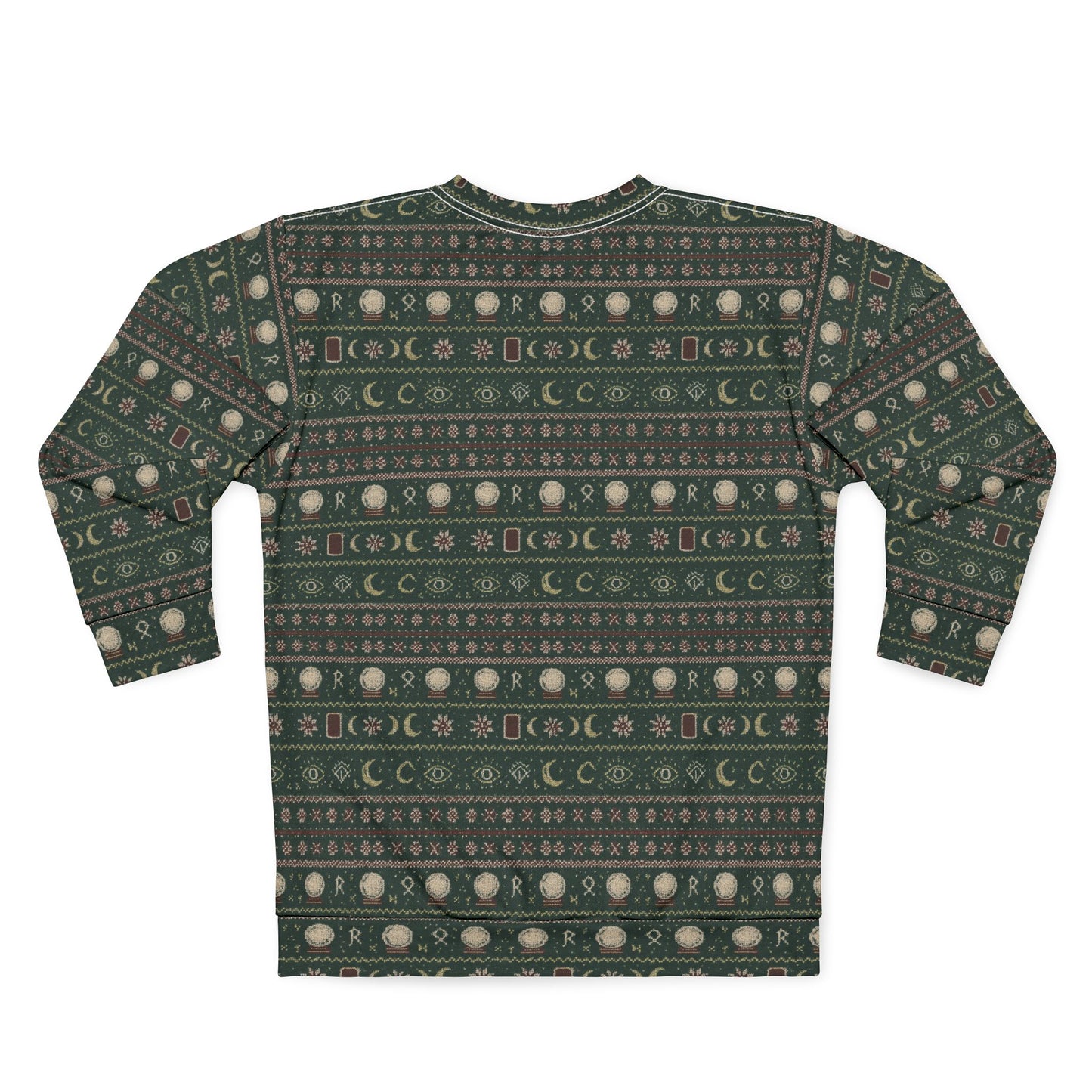 Mystical Symbols Unisex Sweatshirt - Ugly Sweater Knit Pattern