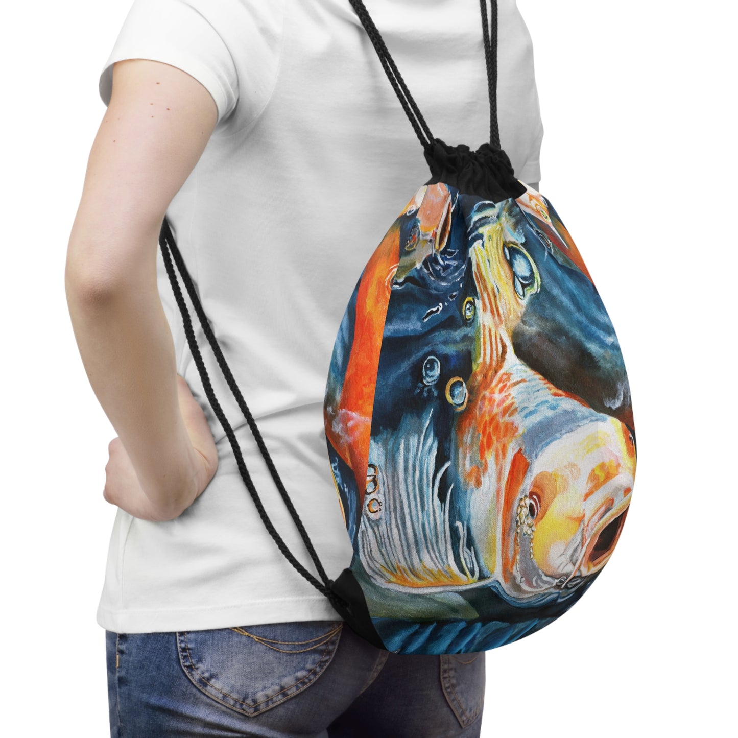 Koi Drawstring Bag