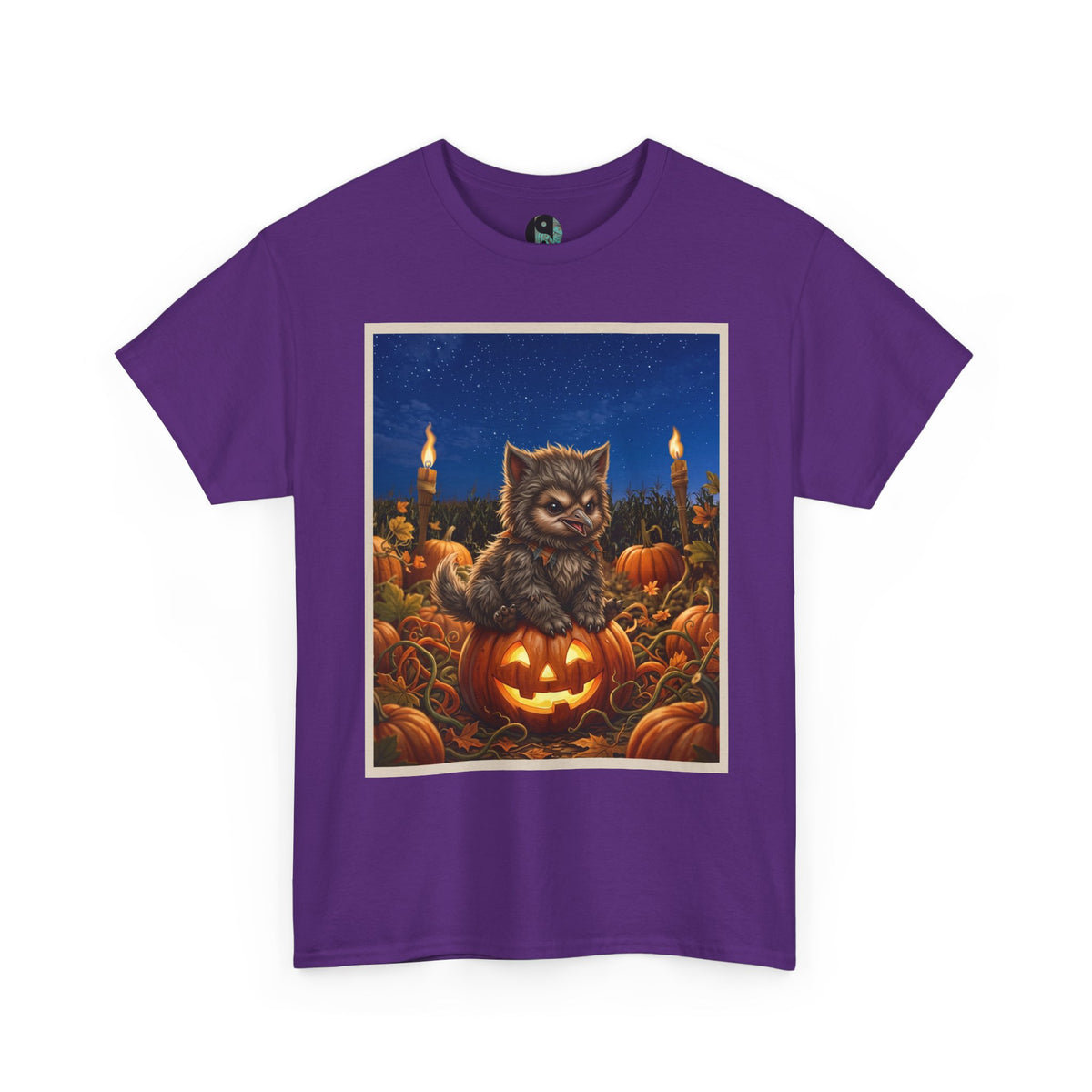 Halloween Crane As Werewolf Pumpkin T-Shirt