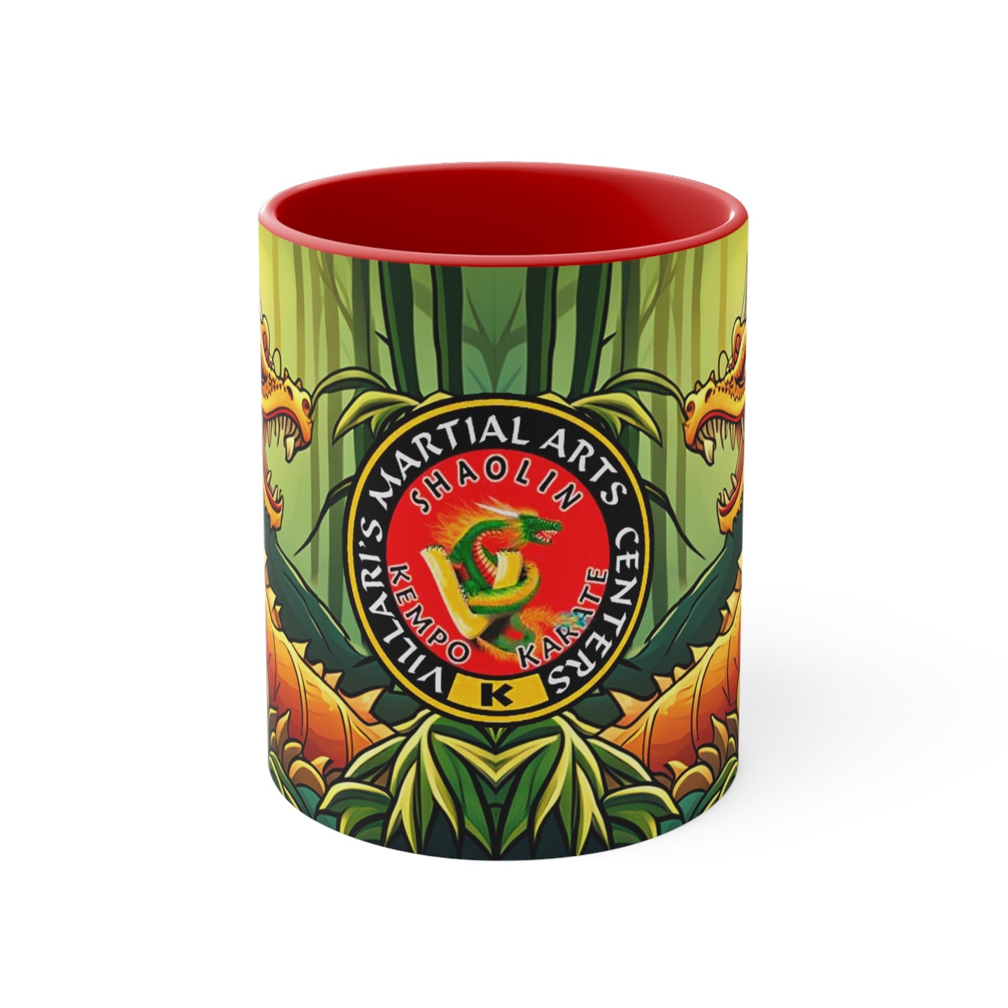 Dragon in Bamboo Forest Accent Coffee Mug, 11oz