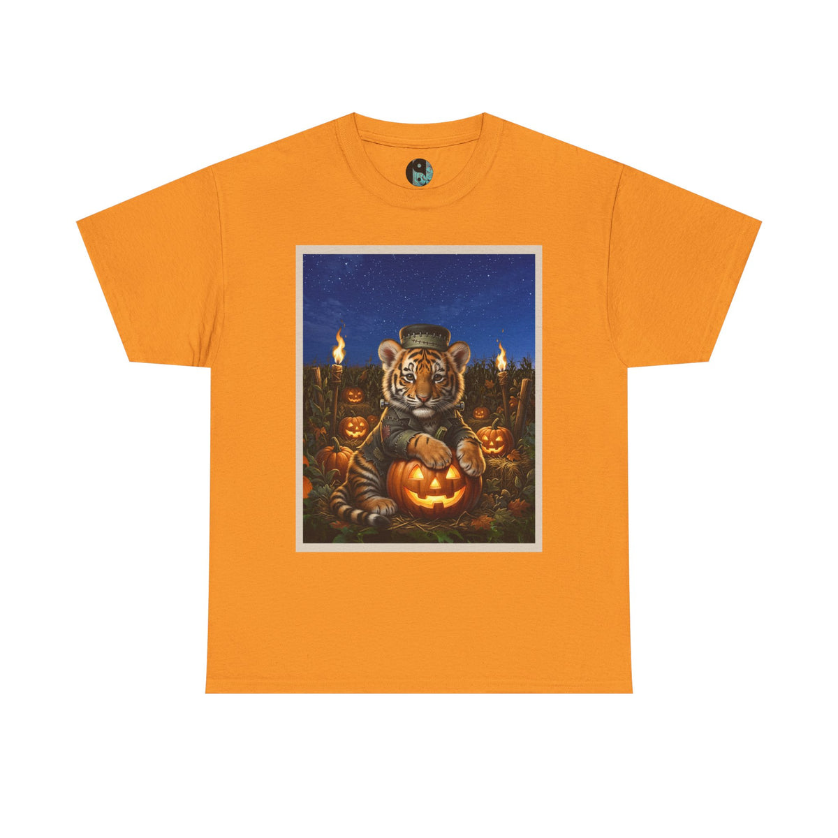 Halloween Tiger Pumpkin T-Shirt