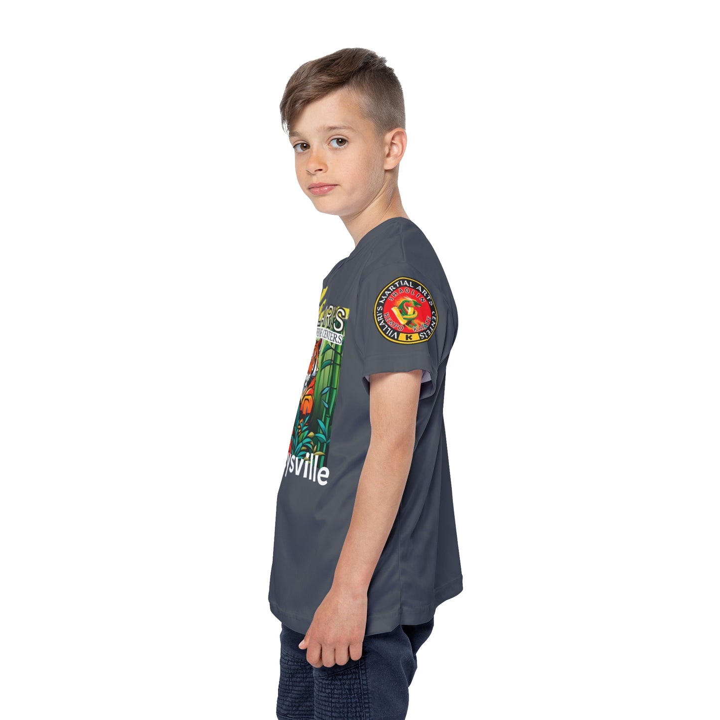 Youth: Gray Tiger in Bamboo Forest