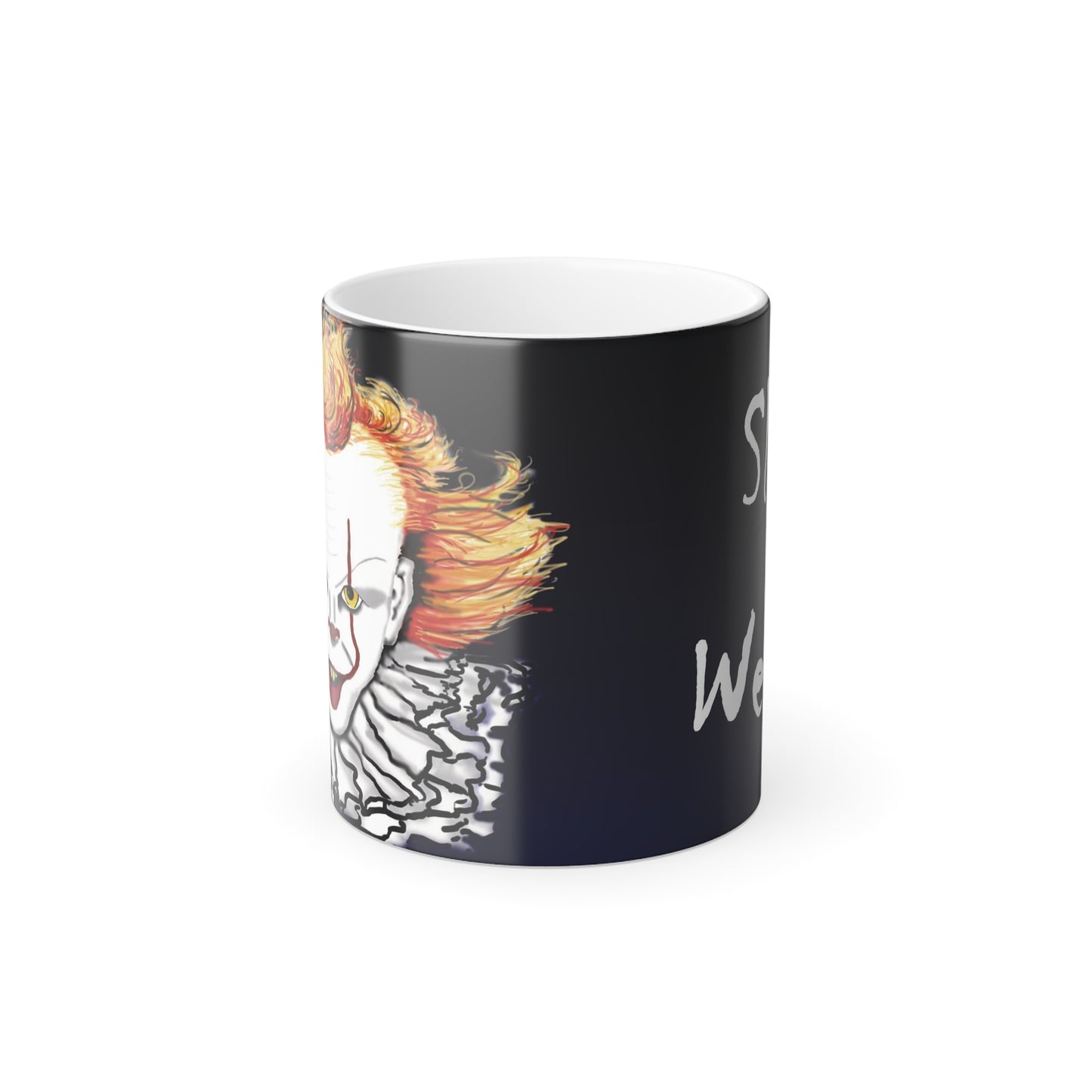 Peek-a-BOO! Clown (Left Handed) Color Changing Mug