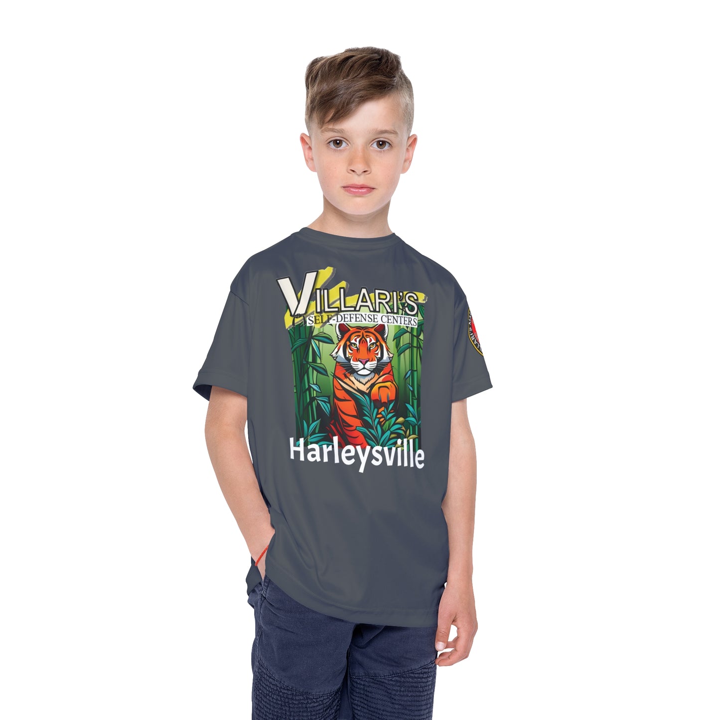 Youth: Gray Tiger in Bamboo Forest