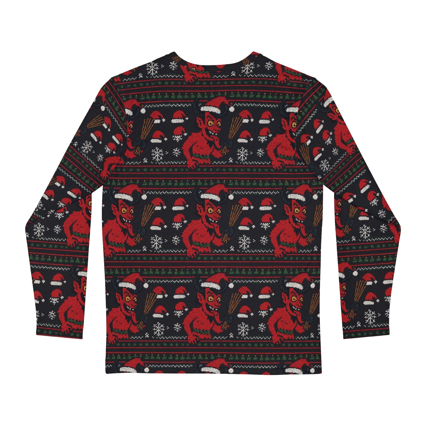 Santa Hat Krampus long sleeved ugly sweater style