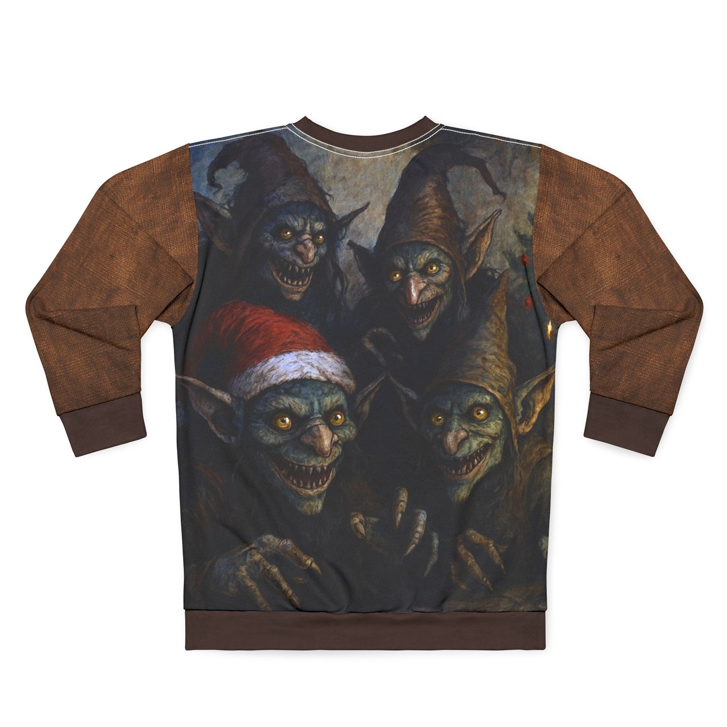 Kallikantzaros Goblin Sweatshirt — Greek Folklore Mischief Holiday Pullover