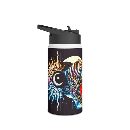 Celestial Tiger Stainless Steel Water Bottle, Standard Lid