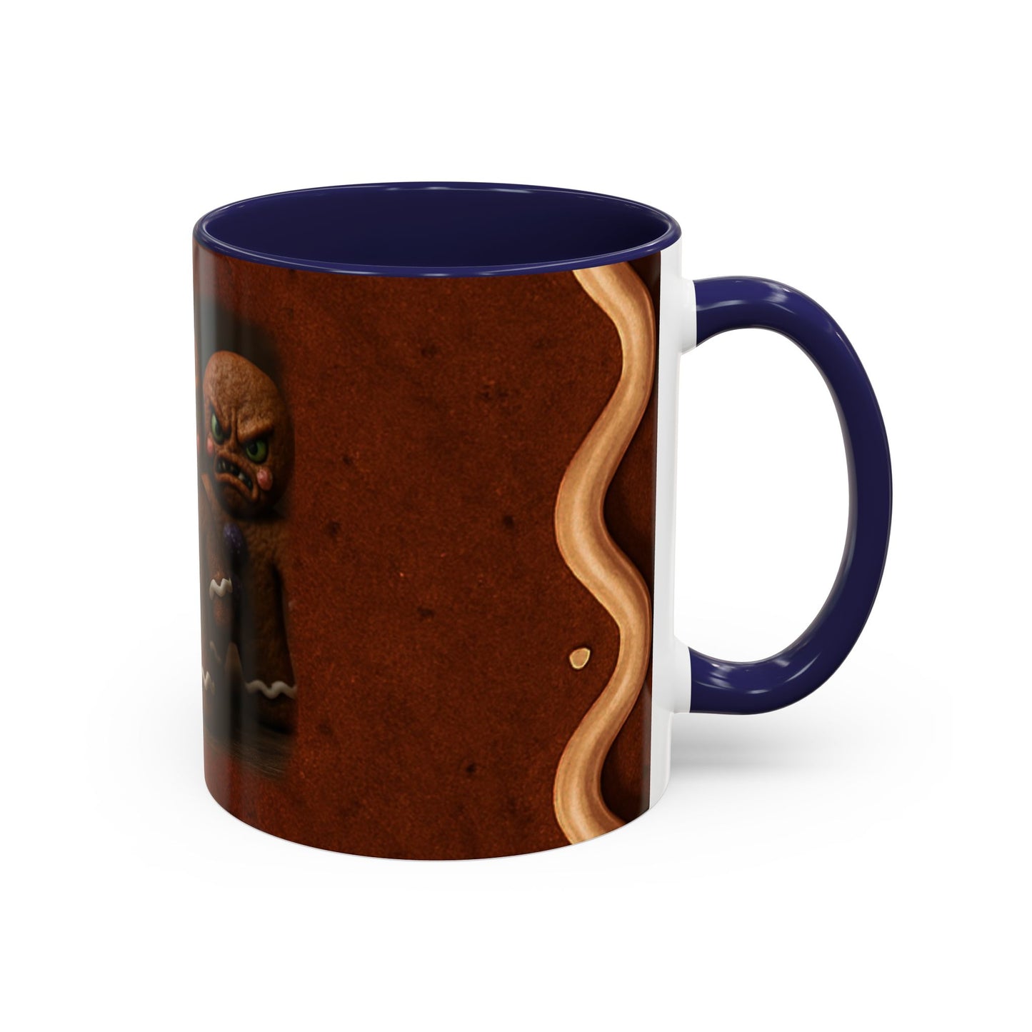 Gingerbread Trio Accent Coffee Mug — Clumpy, Lumpy & Dumpy Holiday Novelty