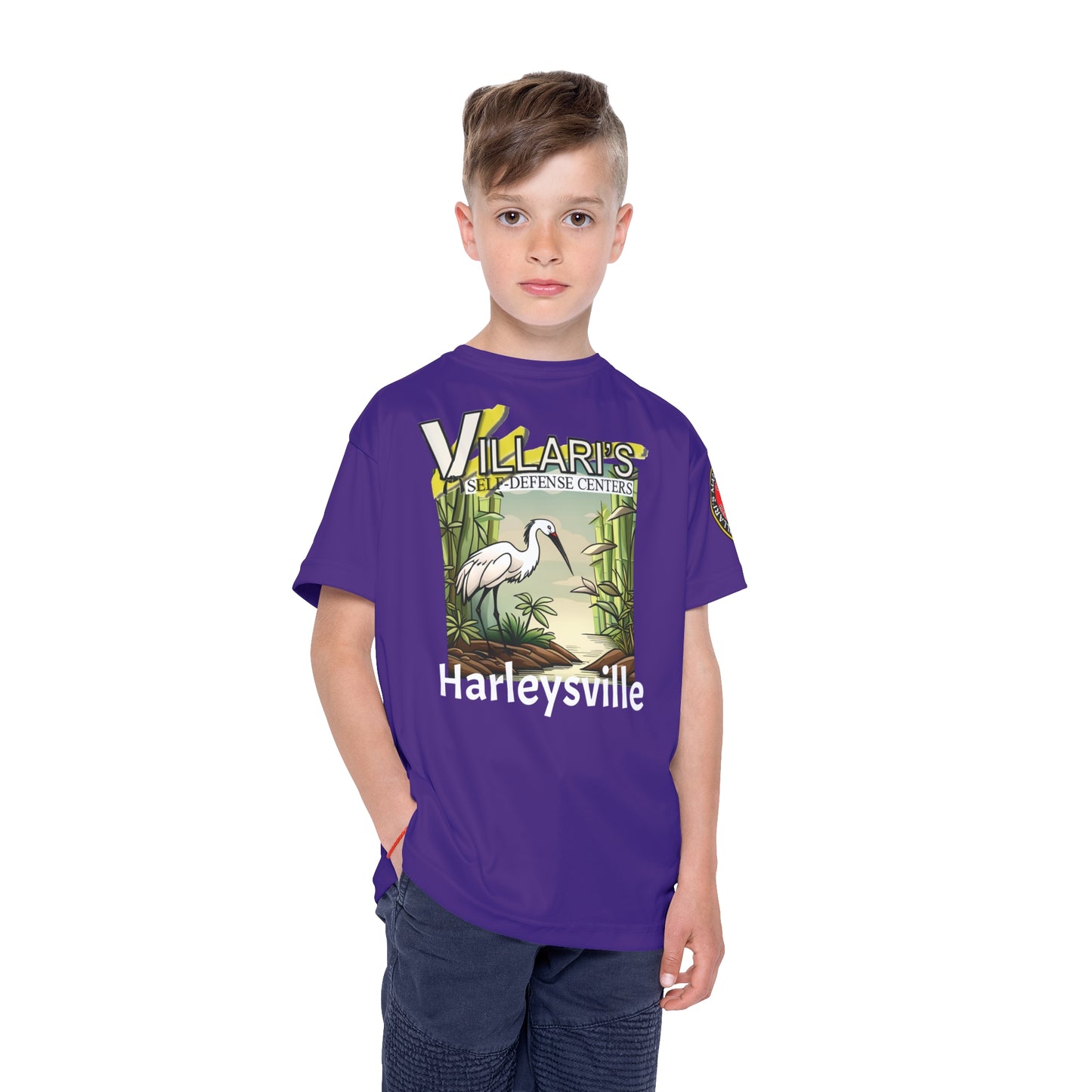 Youth: Purple Crane in Bamboo Forest