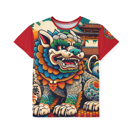 Youth: Red Sleeved Colored Shi Sa Villari's Harleysville GI Top