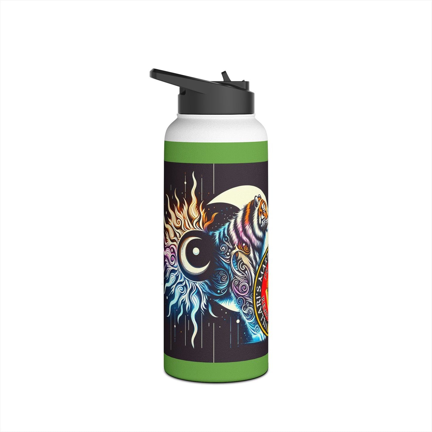 Celestial Tiger Stainless Steel Water Bottle, Standard Lid