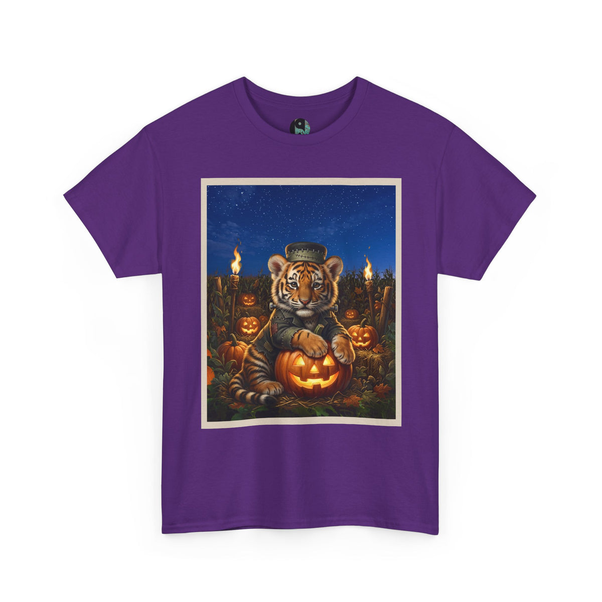 Halloween Tiger Pumpkin T-Shirt