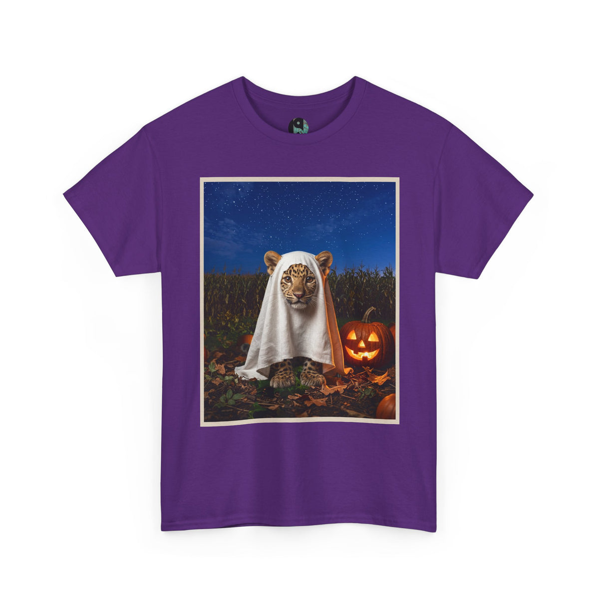 Halloween Leopard Ghost T-Shirt – Jack-O’-Lantern Night Tee