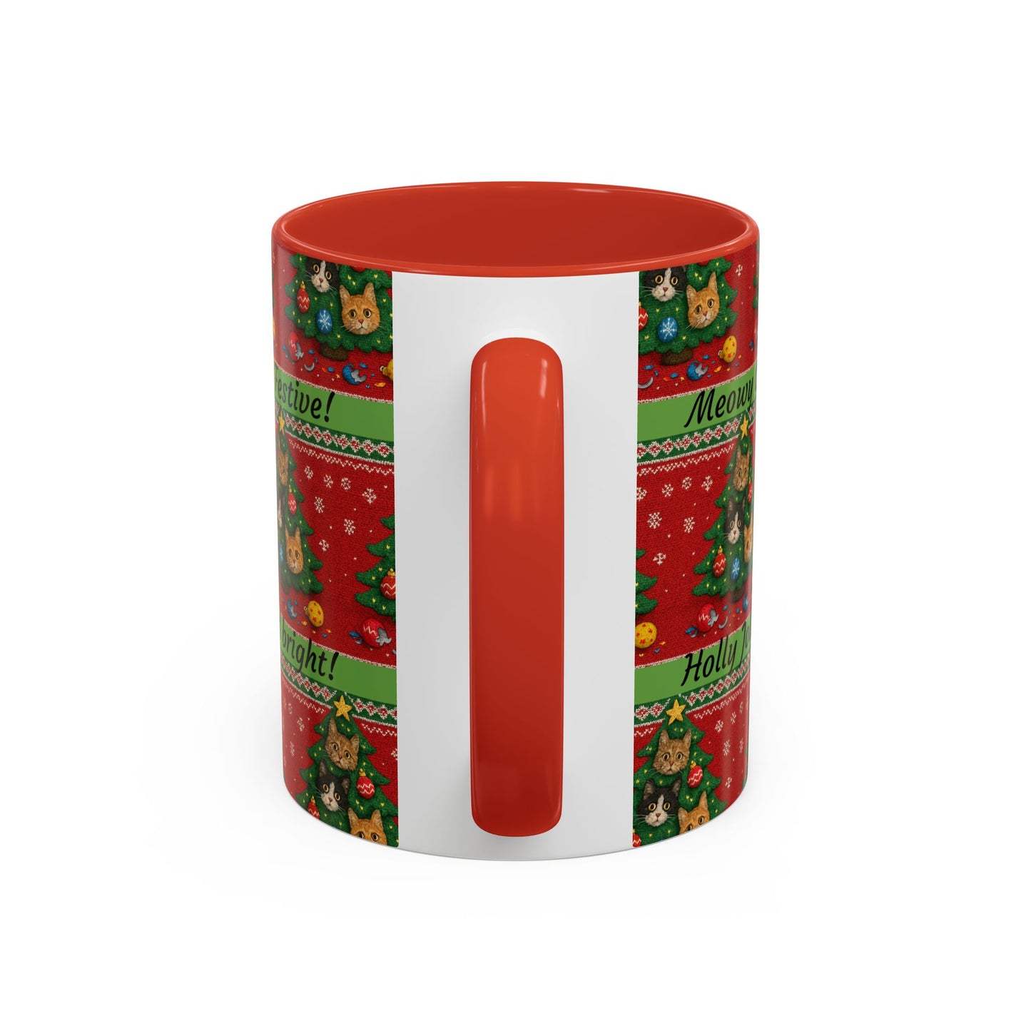 Meowy Christmas Sweater Mug, 11oz