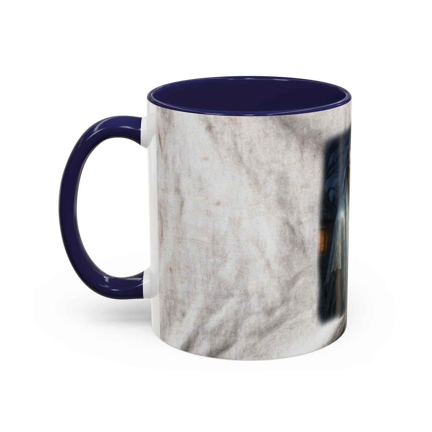 Christmas Zombie Horse Accent Mug — Welsh ‘Grey Horse’ Caroling Story