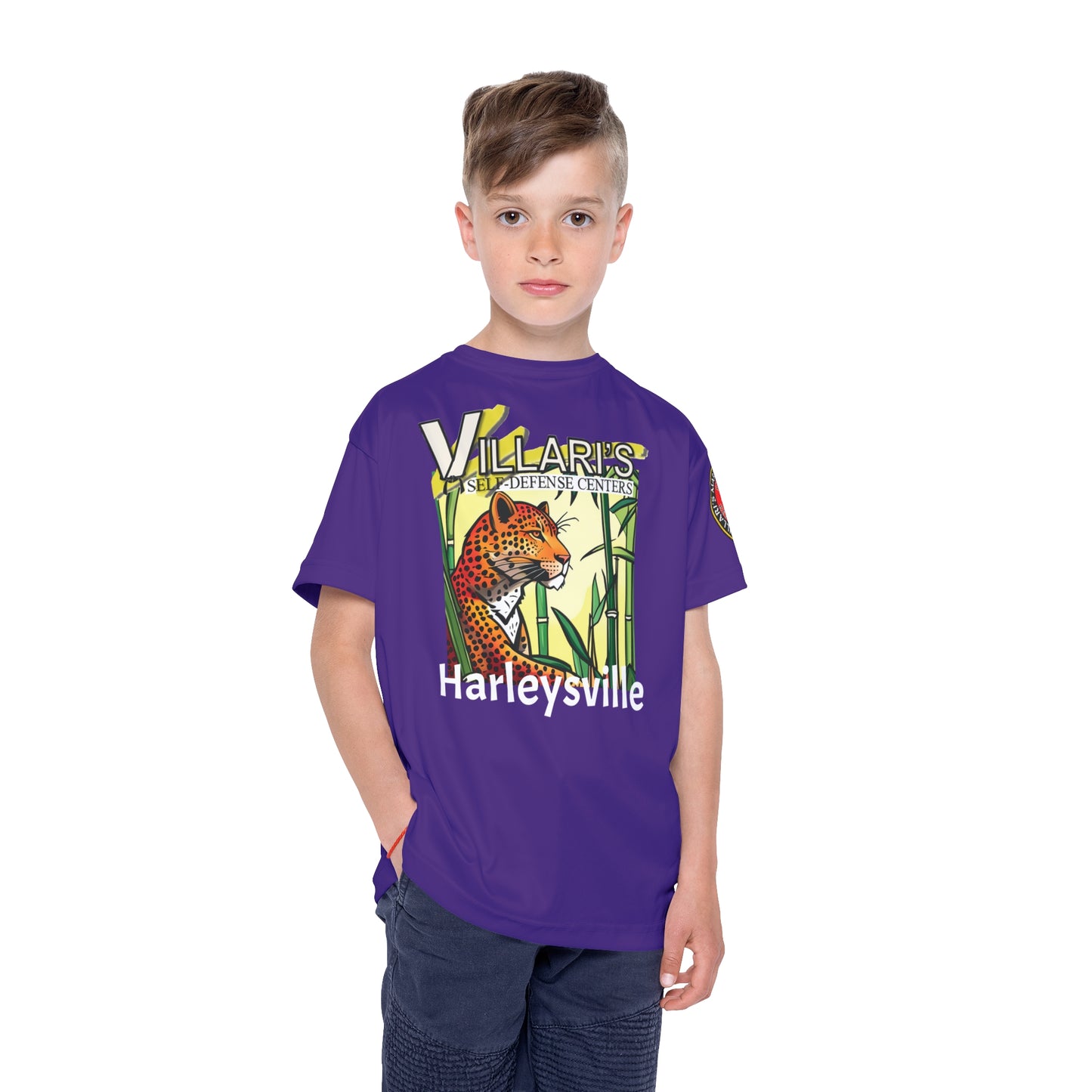 Youth: Purple Leopard in Bamboo Forest