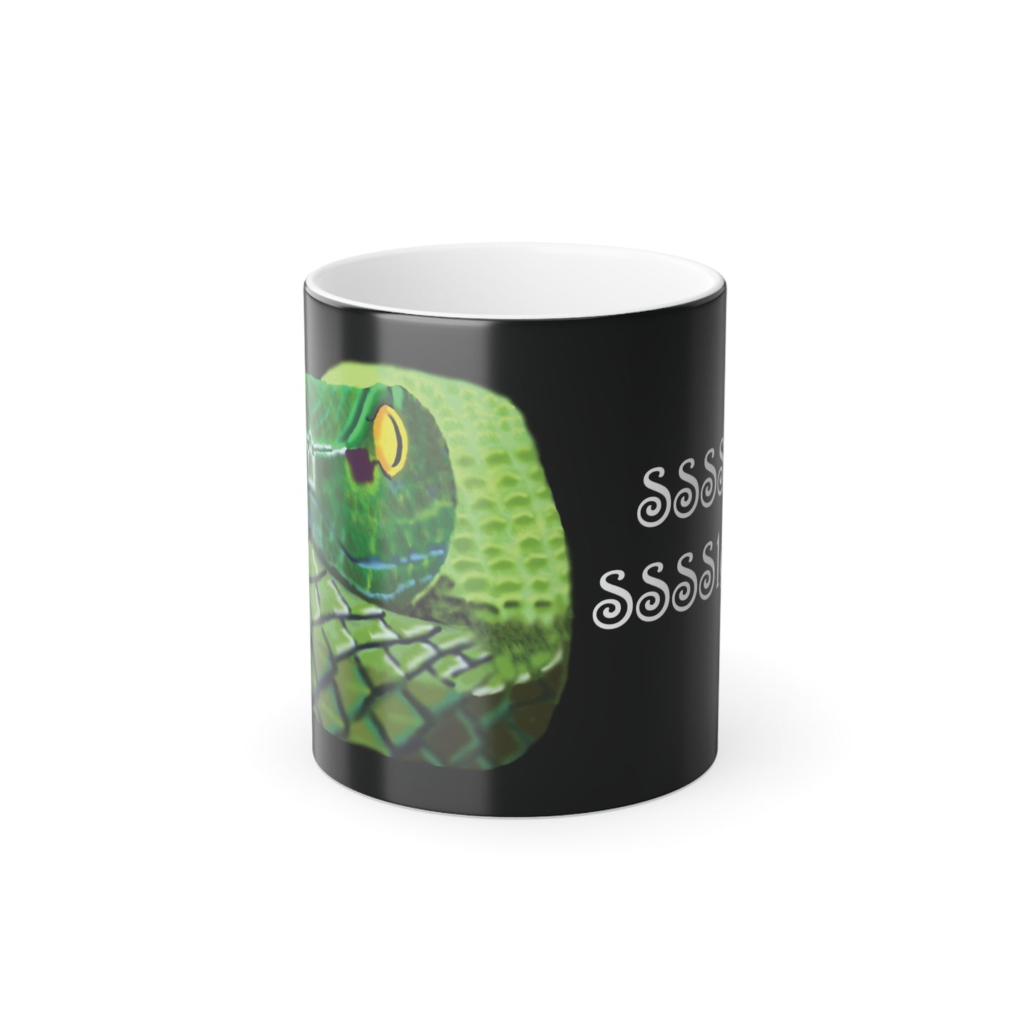 Peek-a-BOO! Snake (Left Handed) Color Changing Mug