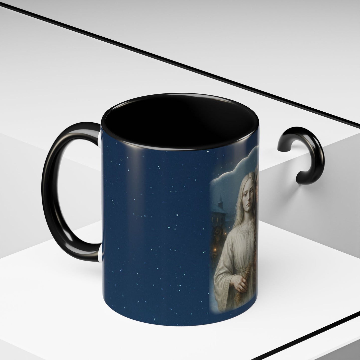 Frau Perchta Accent Mug — Germanic Folklore Goddess Coffee Cup