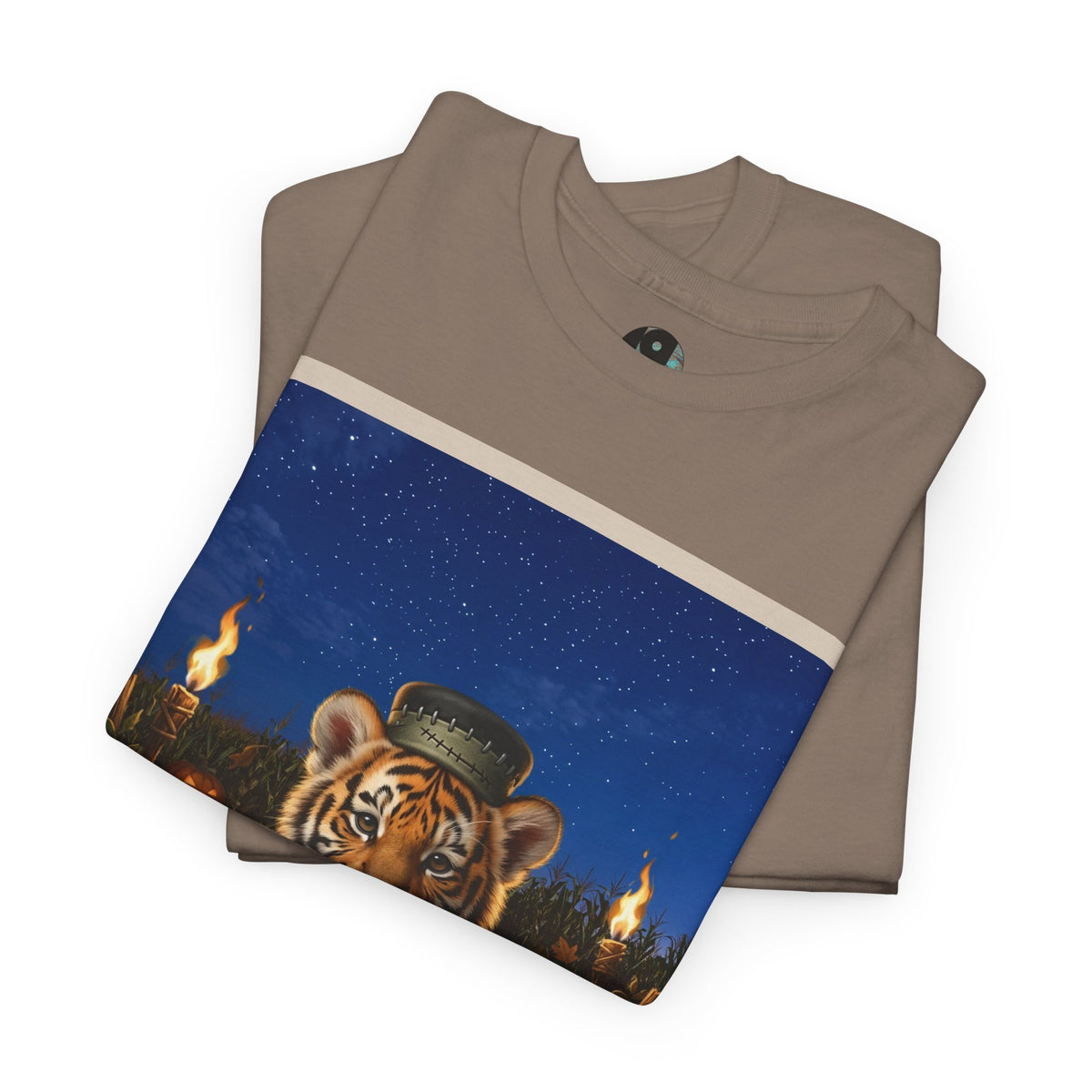 Halloween Tiger Pumpkin T-Shirt