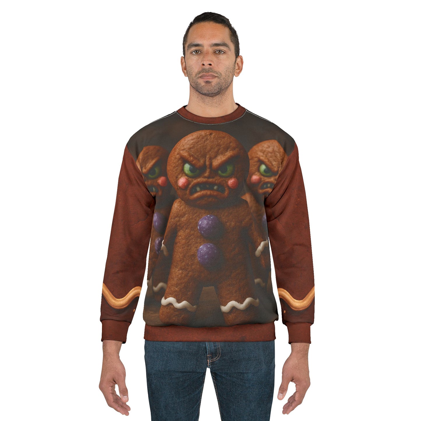 Demented Gingerbread Men Sweatshirt — Clumpy Lumpy & Dumpy Holiday Crewneck