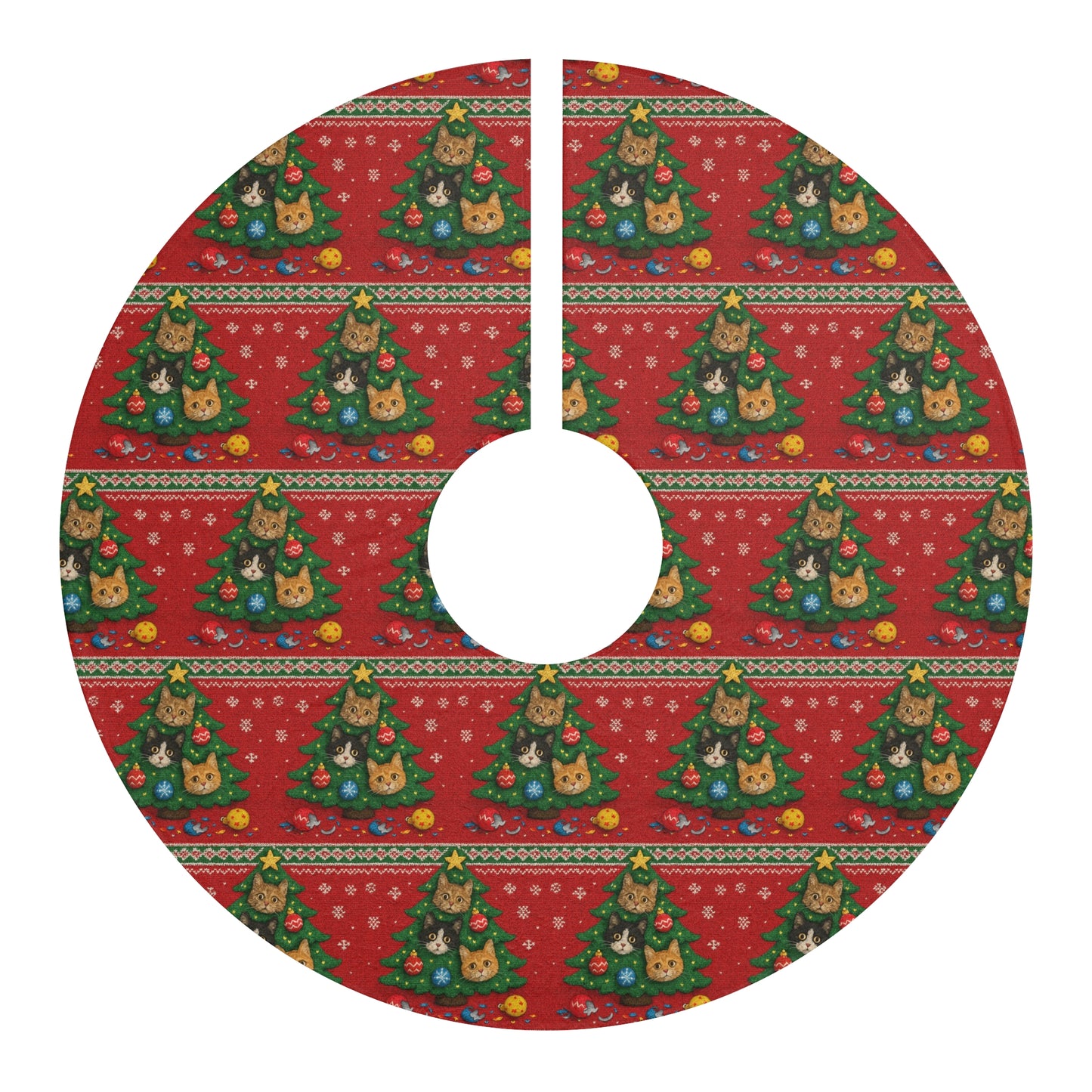 Meowy Christmas Tree Skirt