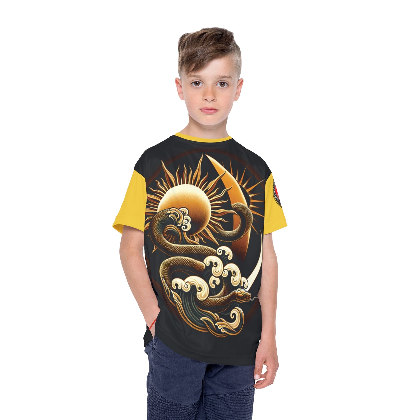 Yellow Sun & Moon with Snake Villaris-Youth