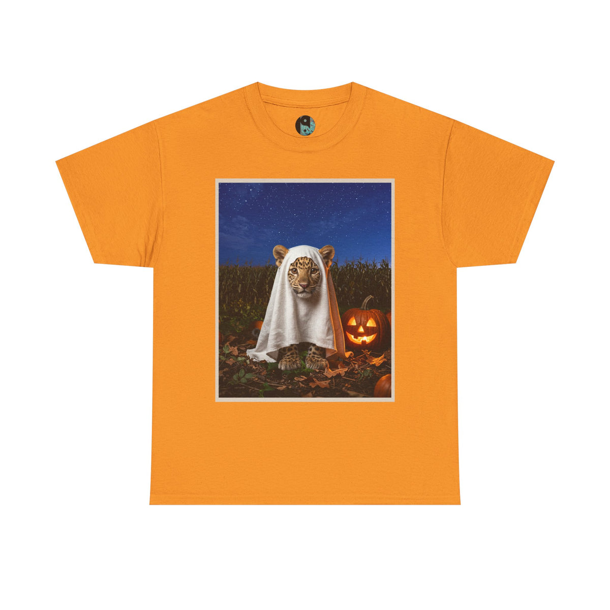 Halloween Leopard Ghost T-Shirt – Jack-O’-Lantern Night Tee