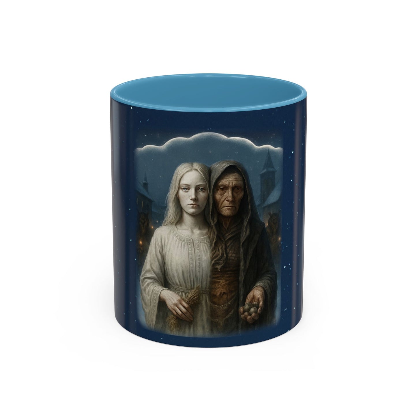 Frau Perchta Accent Mug — Germanic Folklore Goddess Coffee Cup